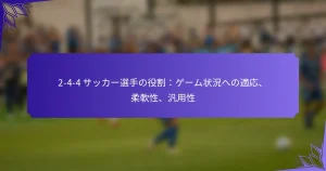 2-4-4 サッカー選手の役割：ゲーム状況への適応、柔軟性、汎用性